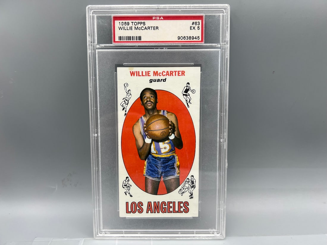 1969 Topps Willie McCarter RC #63 PSA EX 5: 1969 Topps Willie McCarter RC #63 PSA EX 5
