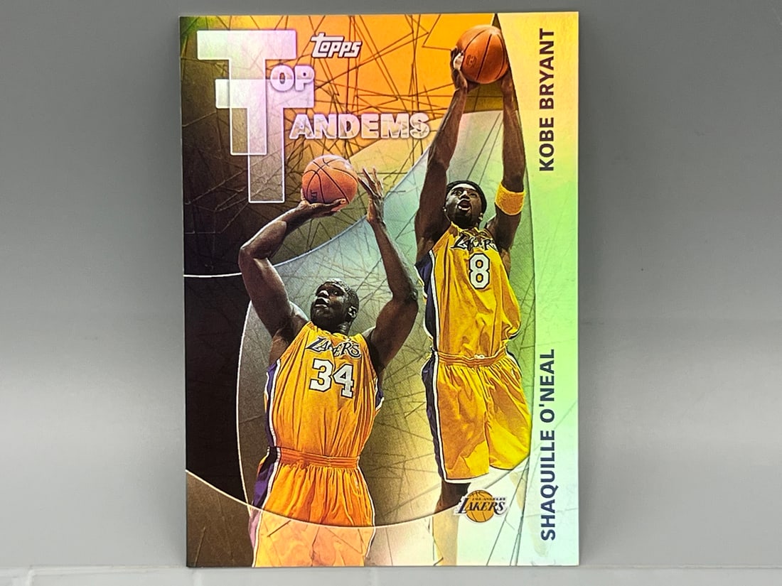 2002 Topps Tandems Kobe Bryant & Shaquille O'Neal Insert #TT2 (1 of 2)