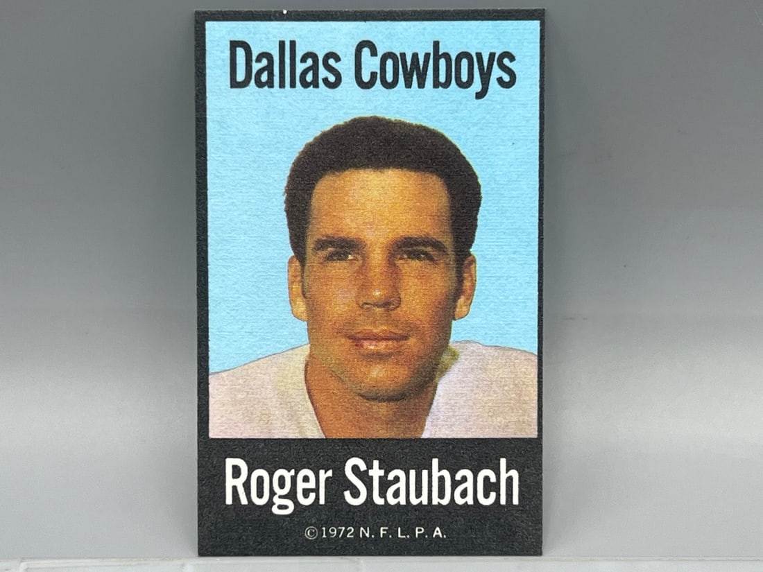 1972 NFLPA Iron Ons Roger Staubach RC: 1972 NFLPA Iron Ons Roger Staubach RC