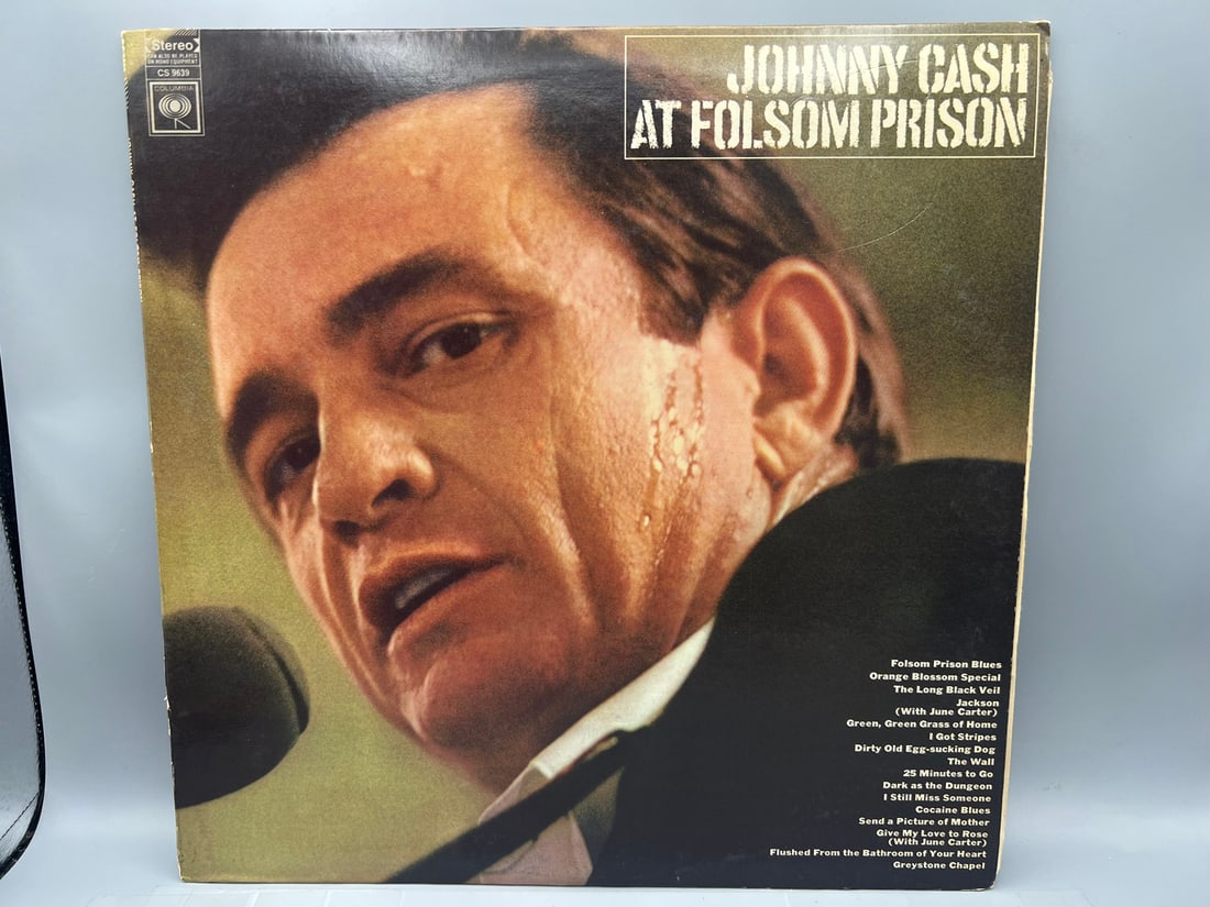 1968 Johnny Cash At Folsom Prison Vinyl Album - CS9639 (1 of 6)