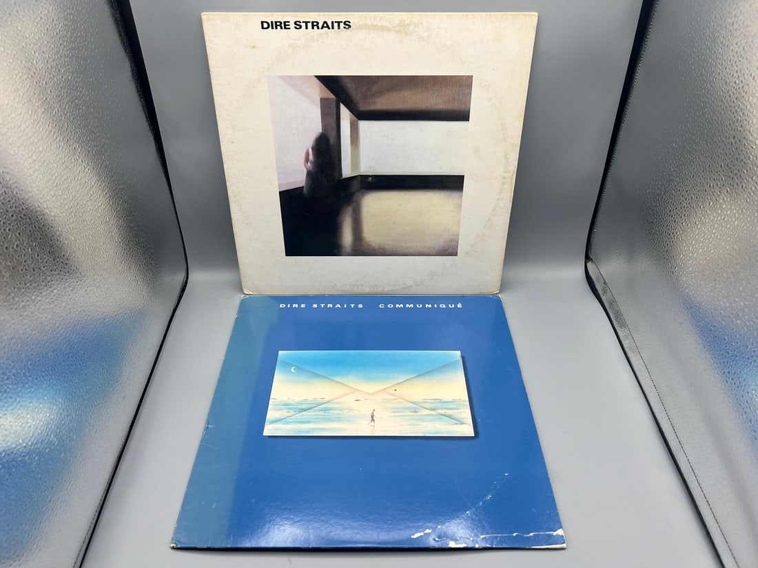 Dire Straits (2 LP Lot): Dire Straits - self-titled (1978); and Communique (1979) - both covers show (1 of 9)