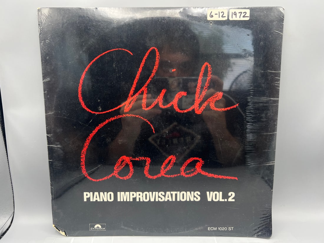 SEALED - Chick Correa: Piano Improvisations Vol.2 (1972), promo notched cover, date stickers on (1 of 2)