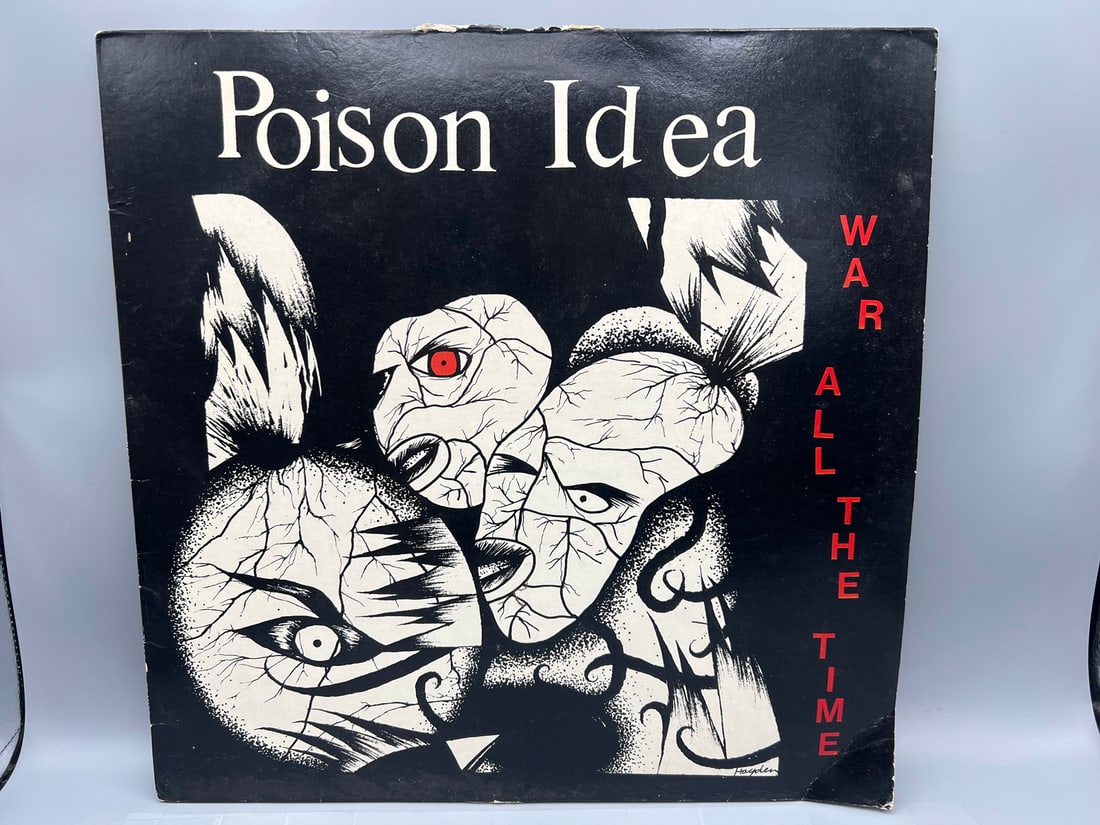 Poison Idea: War All The Time (1987), slight seam split - top cover (hardcore, punk) (1 of 8)