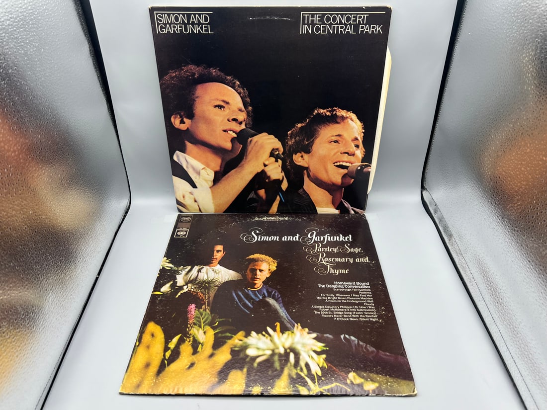 Simon and Garfunkel (2 LP Lot): Parsley, Sage, Rosemary and Thyme (1966); and The Concert in Central (1 of 7)