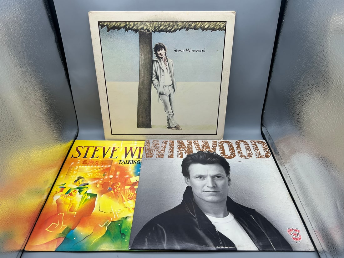 Steve Winwood (3 LP Lot): Steve Winwood - self-titled (1977); Talking Back to the Night (1982); and: Steve Winwood (3 LP Lot): Steve Winwood - self-titled (1977); Talking Back to the Night (1982); and Winwood (1988)