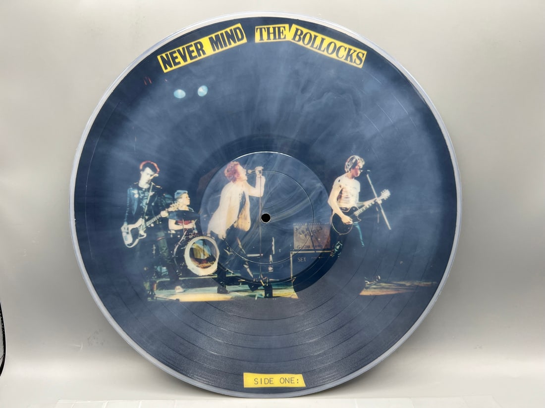 Sex Pistols: Never Mind the Bollocks - Picture Disc (1978), UK Pressing, in polyvinyl clear envelope (1 of 2)