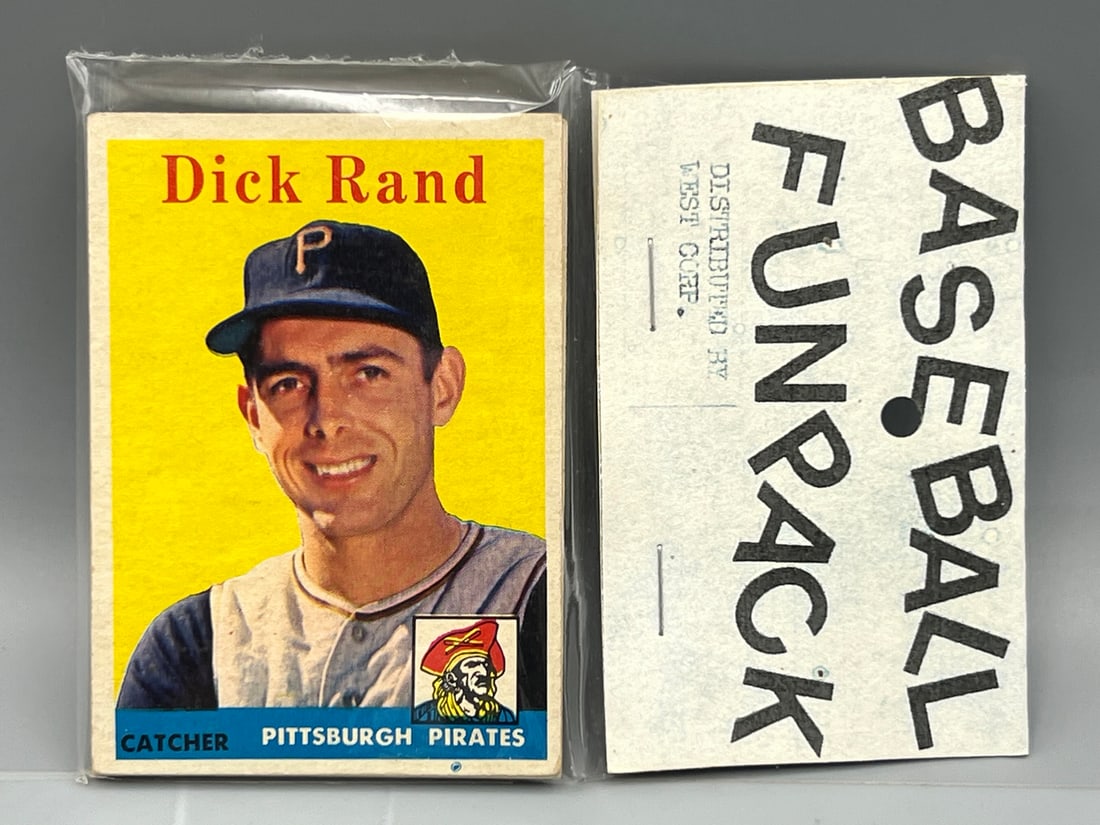 West Corp. Baseball Cello Fun Pack Repack 1958 Topps Unopened Pack (1 of 2)