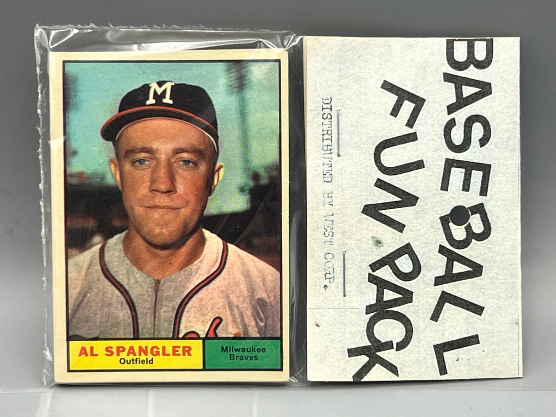 West Corp. Baseball Cello Fun Pack Repack 1961 Topps Unopened Pack (1 of 2)
