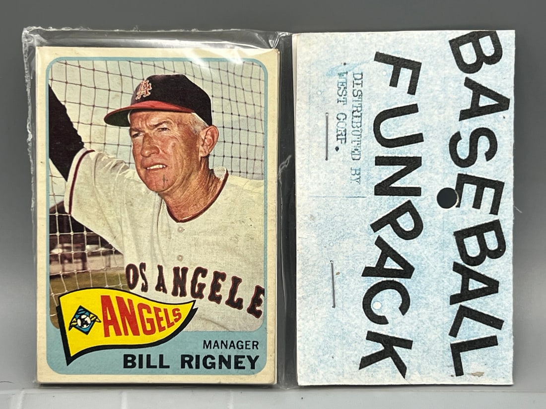 West Corp. Baseball Cello Fun Pack Repack 1965 Topps Unopened Pack (1 of 2)