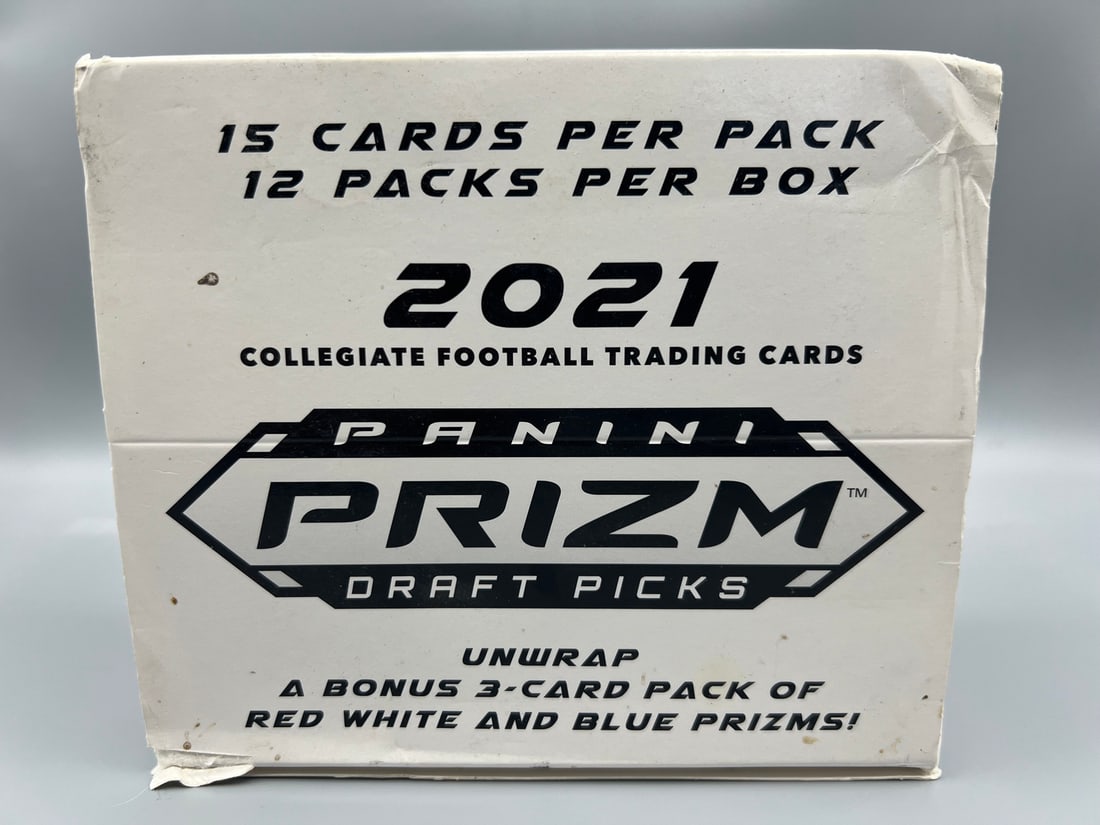 2021 Panini Prizm Draft Picks Football Complete 12 Value Pack Box (1 of 2)