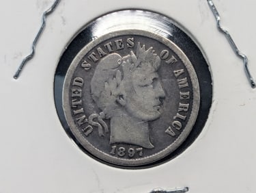 1897 Barber Dime