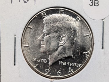 1964 90% Silver Kennedy Half Dollar BU