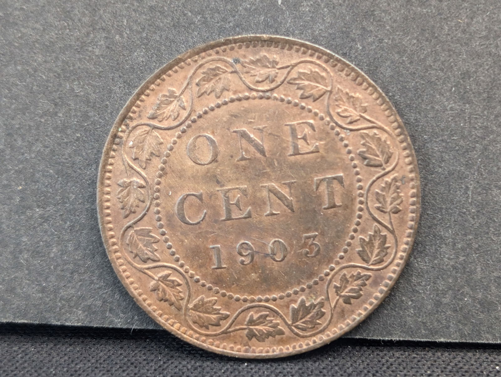 1903 Canada Large Cent. Nice original AU. (1 of 3)