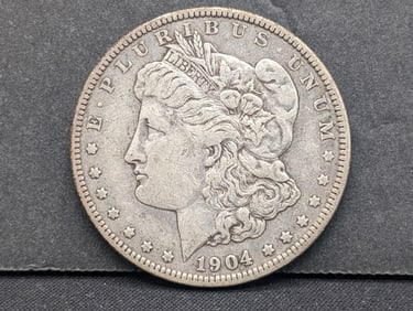 1904 Semi-Key Date Morgan Silver Dollar