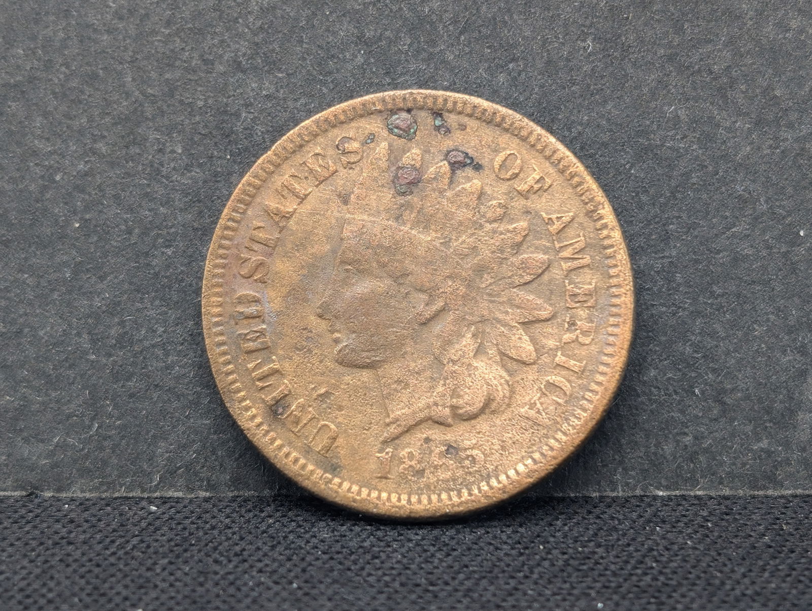 1865 Semi-Key Indian Head Cent (1 of 2)
