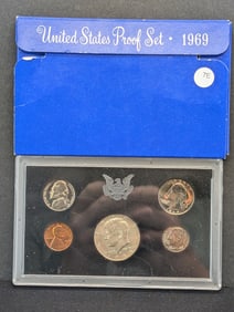 1969-S U.S. Mint Proof Set- Contains 1969-S 40% Silver Kennedy Half Dollar
