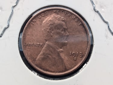 1913-S Lincoln Penny  AU
