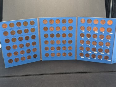 1975-2023 Lincoln Head Cents 90 Coin Set In Whitman Folder.