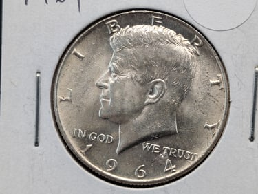 1964 90% Silver Kennedy Half Dollar BU