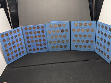 1938-1961 Jefferson Nickels 65-Coin Set AND 1941-1961 Lincoln Wheat/Memorial Cents 57-Coin Set In