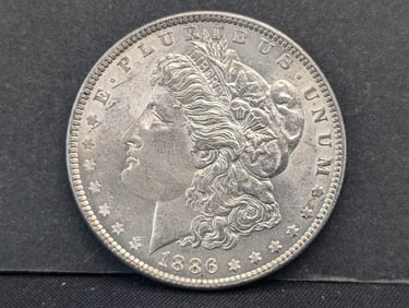 1886 Morgan Silver Dollar  BU