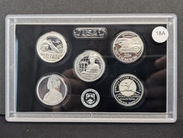 2023-S American Women Quarters Silver Proof Set: Coleman, Roosevelt, Kanaka Ole, Idar, and Tall