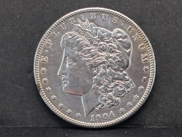 1904 UNC Morgan Silver Dollar