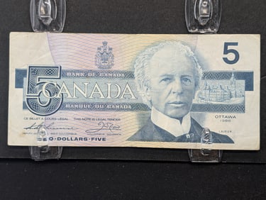 Canada 1986 $5 Note