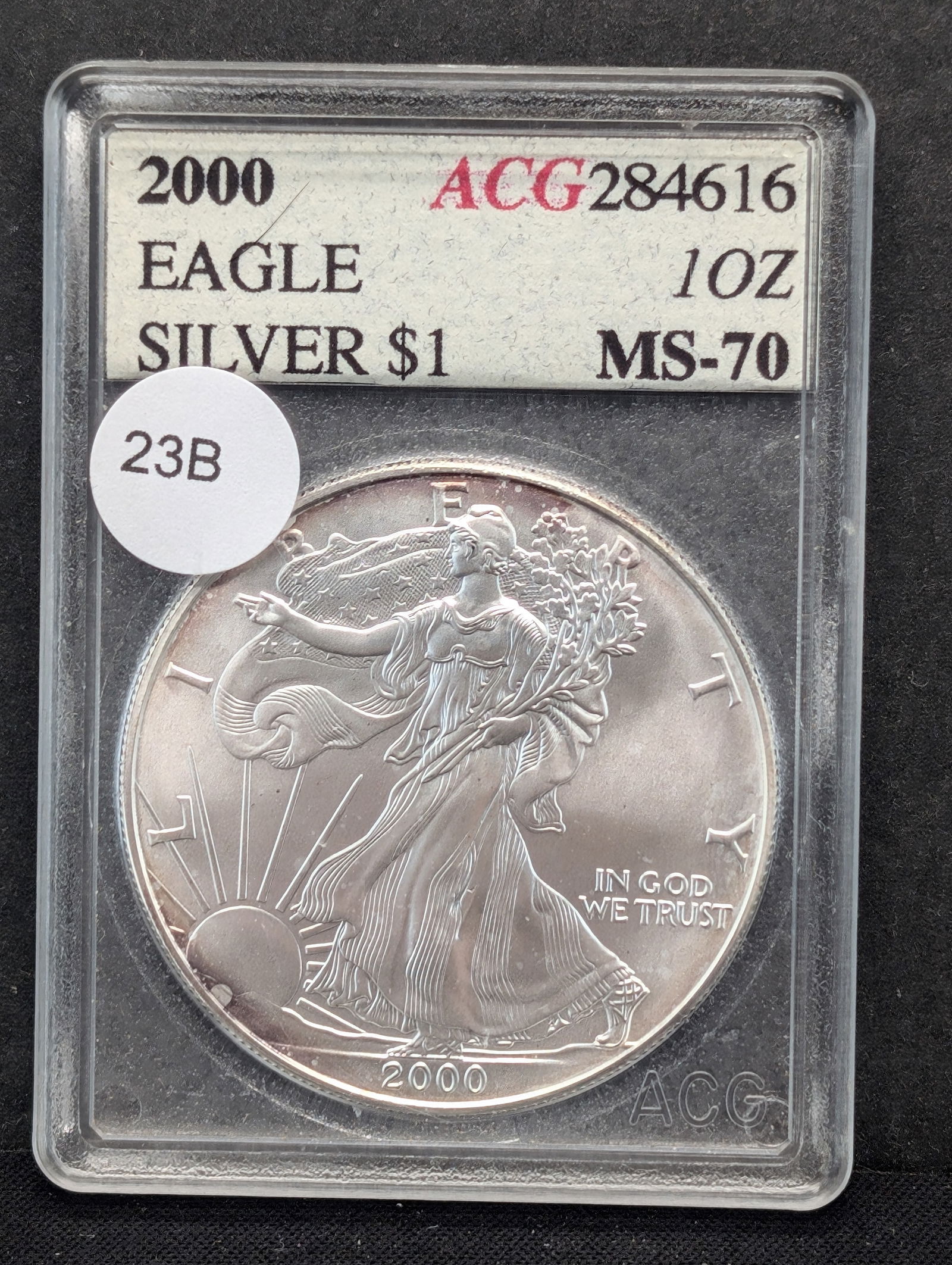 2000 American Silver Eagle ACG Slabbed MS70 (1 of 3)
