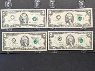 (1) 2003 & (3) 2003-A $2 Fed Res Notes