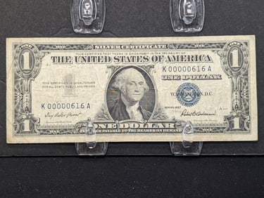 1957 $1 Silver Certificate - Extremely Low Serial #