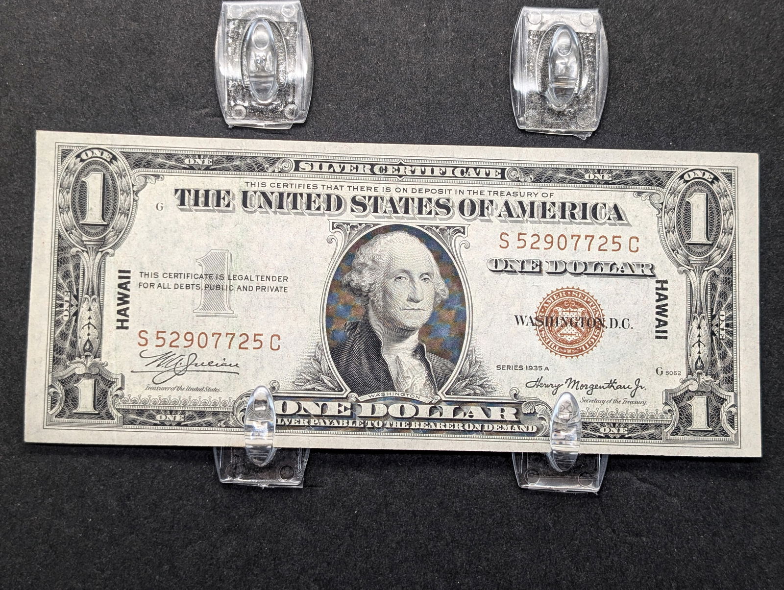1935-A $1 Brown Seal Silver Certificate - HAWAII Overprint - CRISP (1 of 3)