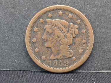 1852 U.S. Large Cent- Fine