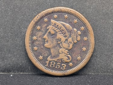 1853 U.S. Large Cent- VF