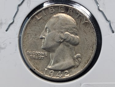 1942-S Washington Quarter AU