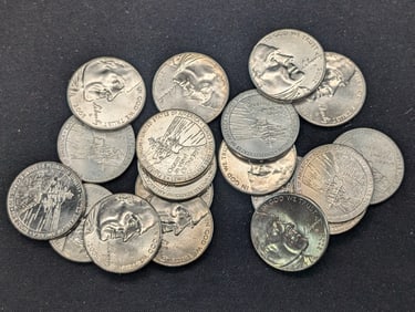 (20) 2005-D Ocean In View Nickels Uncirculated From Canvas Mint Bag