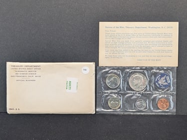 1965 U.S. Special Mint Set- Contains 1965 40% Silver Kennedy Half Dollar