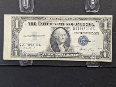 ERROR - 1935-E $1 Silver Certificate - Miscut