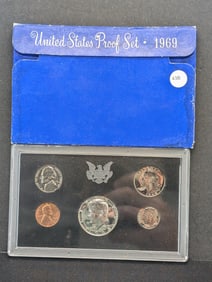 1969-S U.S. Mint Proof Set- Contains 1969-S 40% Silver Kennedy Half Dollar