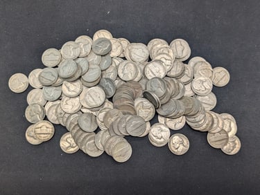 200 1941-S U.S. Jefferson Nickels.