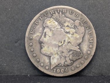 1904-S Key Date Morgan Silver Dollar.