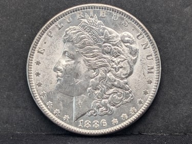 1886 Morgan Silver Dollar CH BU