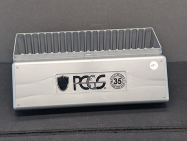 Grey PCGS Graded Slab Case- 35th Anniversary- Holds 20 Slabs