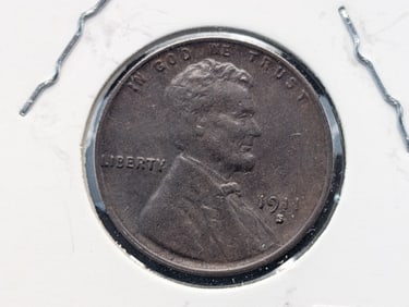 1911-S Lincoln Penny  AU+