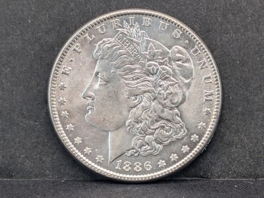 1886 Morgan Silver Dollar  BU MS+++