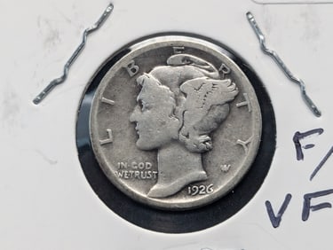 1926-D Mercury Dime  VF