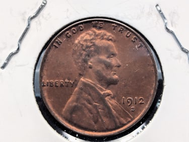 1912-S Lincoln Penny  AU