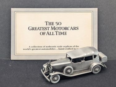 Collectable Danbury Mint-Pewter  1931 Cadillac V-12