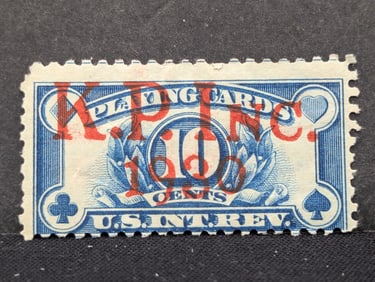 1930 IRS Playing Card Revenue Stamp  RARE