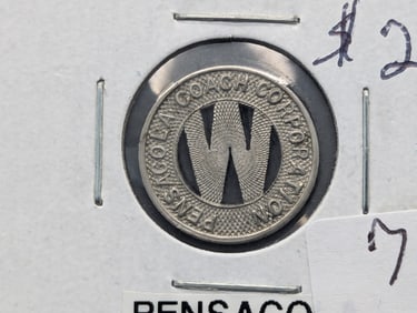1932 Pensacola, Florida Transit Token